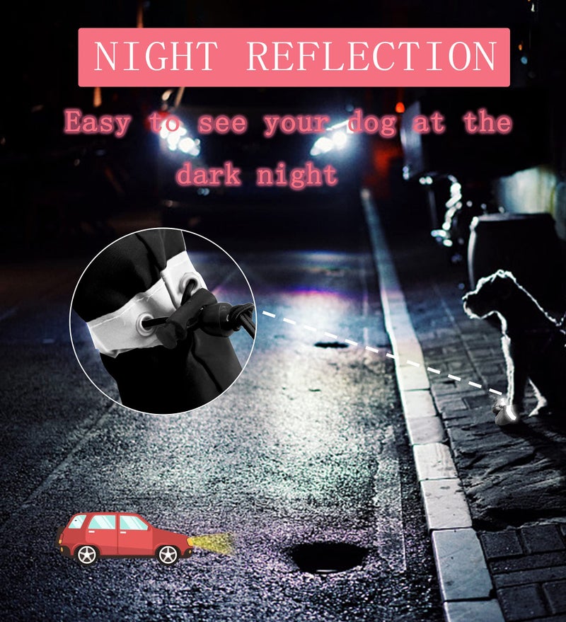 YAODHAOD Dog Shoes for Small Dogs, Puppy Dog Boots & Paw Protector for Winter Snowy Days, Anti-Slip Sole Dog Booties for Indoor Hardwood Floor 4PCS (Black,Size: 2) - Image 3